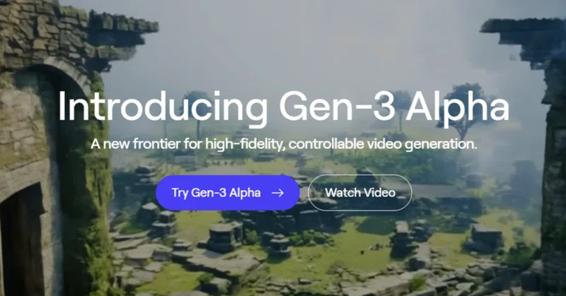 動画生成Runwayより「Gen-3 Alpha」リリース！月額15ドルで試用してみた